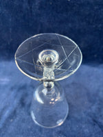 Set Of 6 Libbey Rock Sharpe Etched Wine Goblets