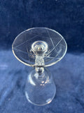 Set Of 6 Libbey Rock Sharpe Etched Wine Goblets