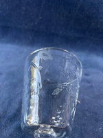 Set Of 6 Libbey Rock Sharpe Etched Wine Goblets