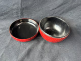 Red Carved Lacquerware Trinket Boxe (2 Available, Priced Individually)