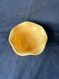 Pair Of Yellow Ruffled Edge Bowls/Dishes