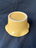 Pair Of Yellow Ruffled Edge Bowls/Dishes