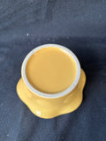 Pair Of Yellow Ruffled Edge Bowls/Dishes