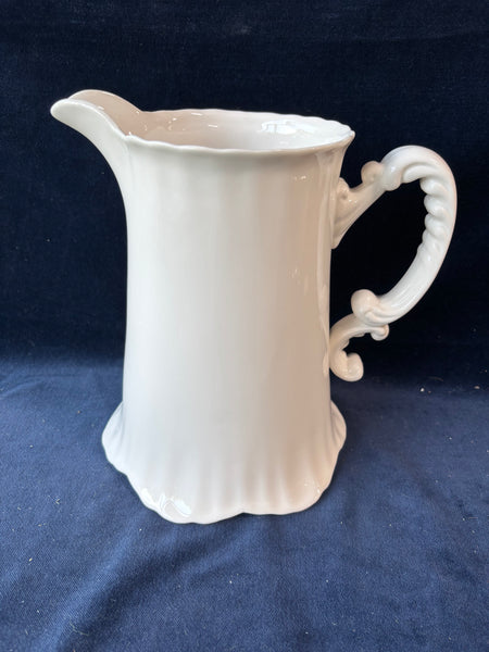 Large Porcelain Pitcher By Peppertree Tabletop