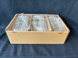 Set Of 6 Gold Tone Glass Votive Candle Holders