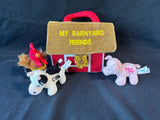My Barnyard Friends Plush Toy Carry Case & 3 Animals