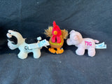 My Barnyard Friends Plush Toy Carry Case & 3 Animals