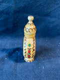 Bulgarian Rose Oil Perfume Essence Container Handmade Wooden