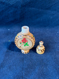 Bulgarian Rose Oil Perfume Essence Container Handmade Wooden