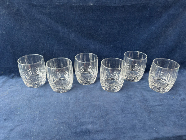 Set Of 6 Cristal D'Arque Premiere Ovation Double Old Fashion Rocks Whiskey Glasses