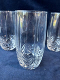 Set Of 4 Cristal d'Arques Crystal Premiere/Ovation Pattern Tumbler
