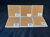 Set Of 6 Thirty Stone Wine Coasters *Read Description*