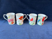 Lot Of 4 Stechcol Gracie Bone China Coffee Mugs
