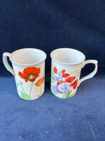 Lot Of 4 Stechcol Gracie Bone China Coffee Mugs