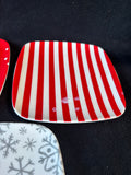 Set Of 7 Christmas Melamine Appetizer Plates *Read Description*