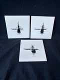 Set Of 3 Jamestown Ship Coasters- As Is *Read Description*