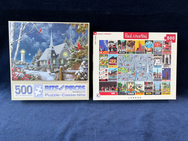 Pair Of 500 Piece Puzzles