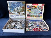 Pair Of 500 Piece Puzzles