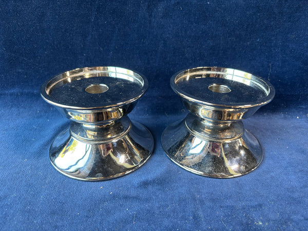 Pair Of Royal Limited Silver Plated Candlestick Holders