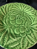 Lot Of 2 Bordallo Pinheiro Green Salad Plates *Read Description*