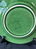 Lot Of 2 Bordallo Pinheiro Green Salad Plates *Read Description*