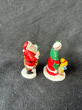 Dept. 56 “Santa & Mrs.Claus” 2-Piece Figurine Set (B2)