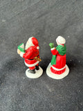 Dept. 56 “Santa & Mrs.Claus” 2-Piece Figurine Set (B2)