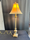 Tall Silver & Gold Table Lamp