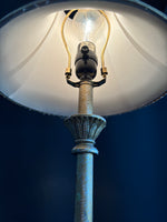 Tall Silver & Gold Table Lamp