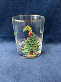 Set Of 5 Spode Christmas Tree/Holly Double Old Fashioned Glasses