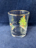Set Of 5 Spode Christmas Tree/Holly Double Old Fashioned Glasses