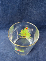 Set Of 5 Spode Christmas Tree/Holly Double Old Fashioned Glasses
