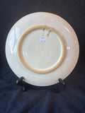 Hand Painted Blue & White Mediterranean Style Ceramic Wall Plate Floral Geometric