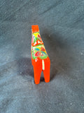 Nils Olsson Style Orange Wooden Dala Horse Sweden