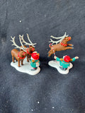 Dept. 56 “Reindeer Training Camp” 2-Piece Set (B8)