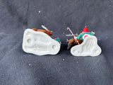 Dept. 56 “Reindeer Training Camp” 2-Piece Set (B8)