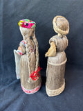 Pair Of Handmade Folk Art Dolls