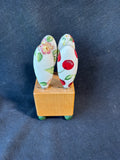 Set Of 4 Harry And David Cheese And Butter Spreaders W/Holder