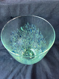 Confetti Blue Green Speckled Colorful  Polish Large Glass Vase