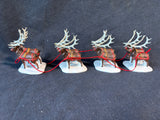 Dept.56 “Sleigh & Eight Tiny Reindeer” Figurine Set (B13)
