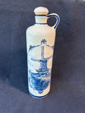 Delft Blue Decanter Jug Bottle with Stopper Made in Holland