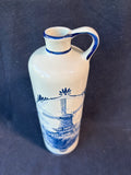 Delft Blue Decanter Jug Bottle with Stopper Made in Holland