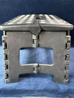 (A)White & Black Folding Plastic Step Stool