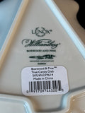 Lenox Williamsburg Boxwood and Pine Christmas Tree Candy Dish