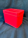 Metal Martha Stewart Recipe Tin Box W/ Card Dividers