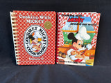 Cooking with Mickey Around Our World & Gourmet Mickey Cookbook Vol. 2 Book Set