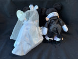 Mickey & Minnie Mouse Bride Groom Wedding Set, Tags Still Attached