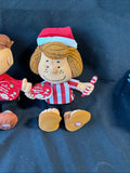 3 Piece Hallmark Peanuts Linus Peppermint Patty Holiday Christmas Plushies *Read Description*