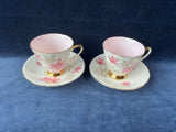 4 Piece Old Royal Tea Cup & Saucer Set