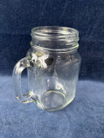 Set Of 4 Mason Jar Glass Tumbler Cup w/Chalk Board Label And Markers